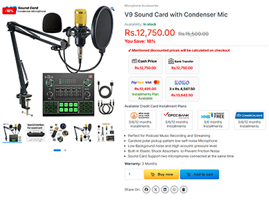 Single Product Page Woocommerce Xpalde.com Sri Lanka